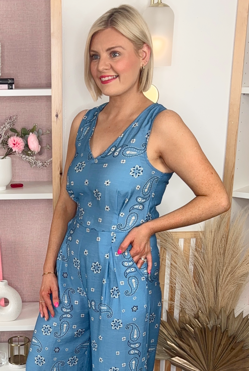 Paige Jumpsuit (Blue)