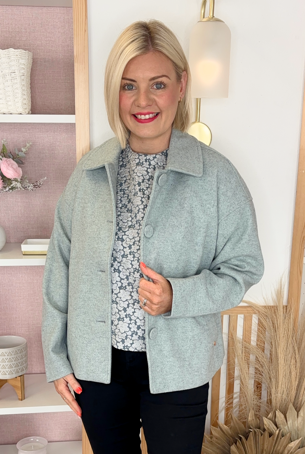 Puff Sleeve Blouse (Ice)