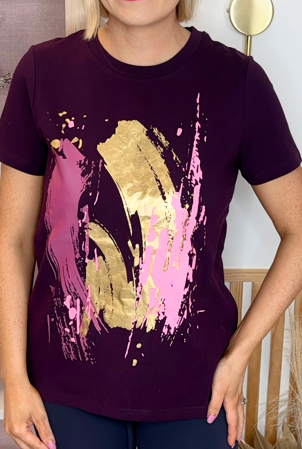 Relax & Renew Hallie Tee (Plum)