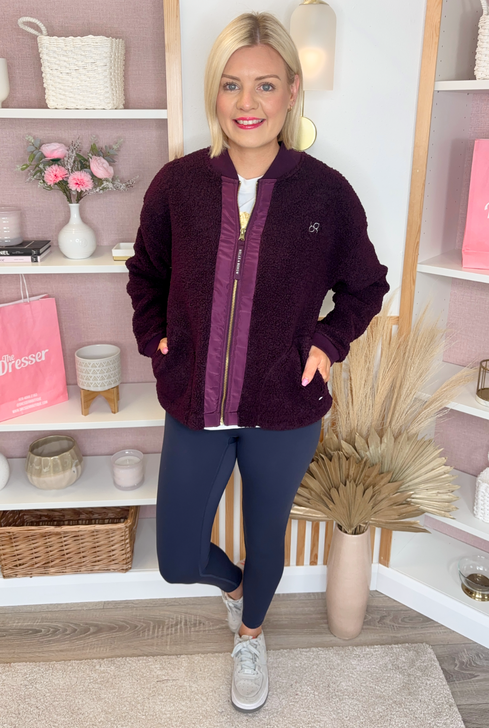 Relax & Renew Heidi Plum Bomber Jacket