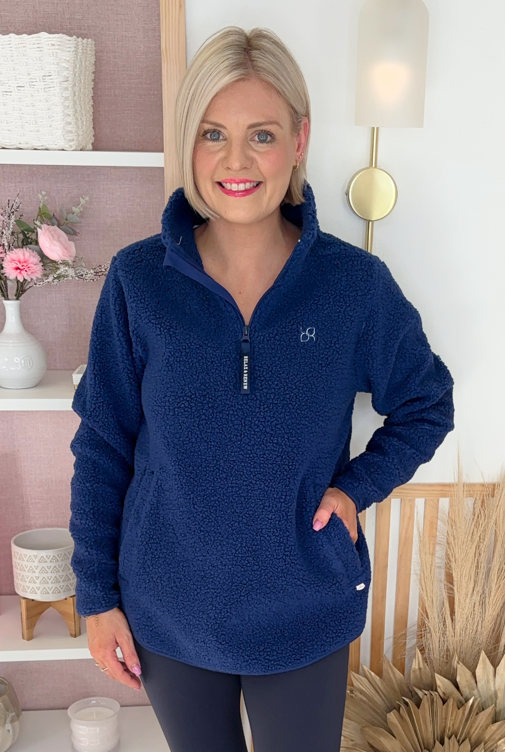 Relax & Renew Julia Half Zip (Blue)
