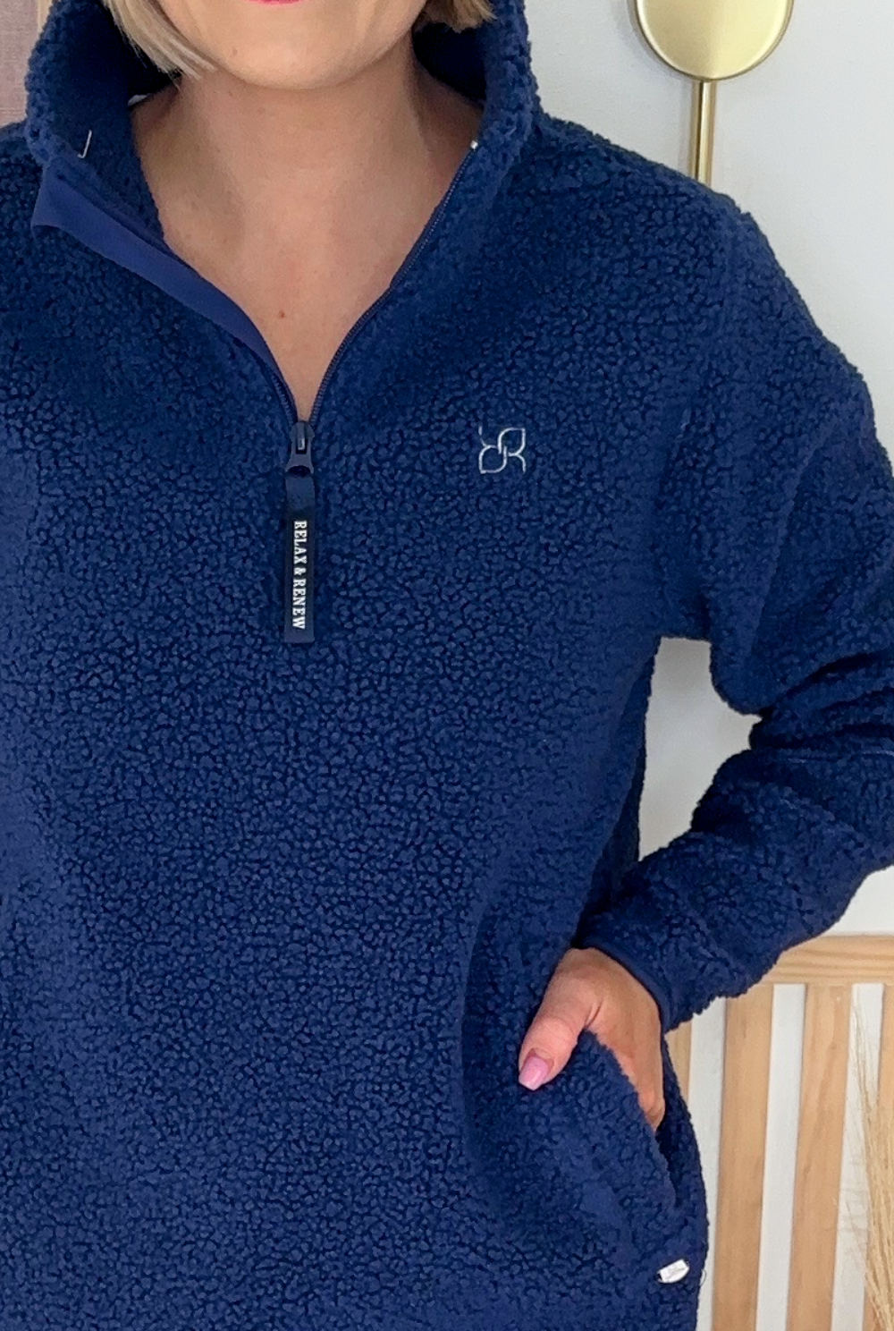 Relax & Renew Julia Half Zip (Blue)