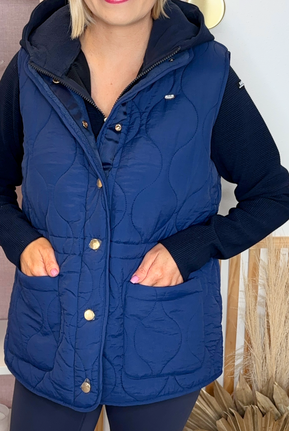 Relax & Renew Mandy Gilet (Blue)