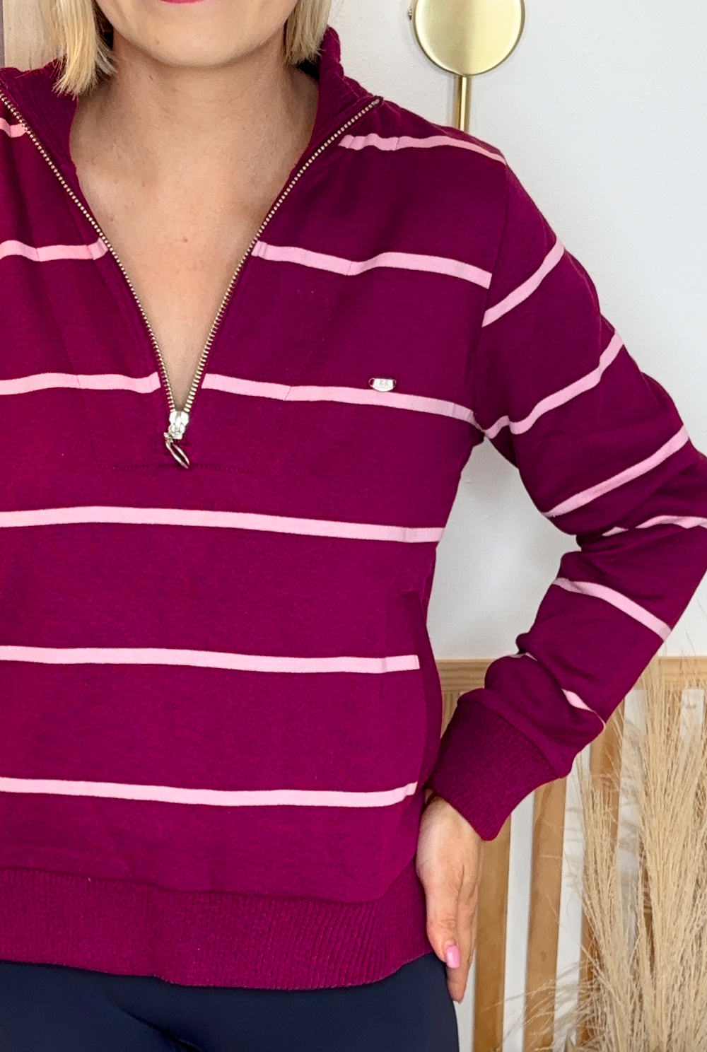 Relax & Renew Molly 1/2 Zip (Grape)