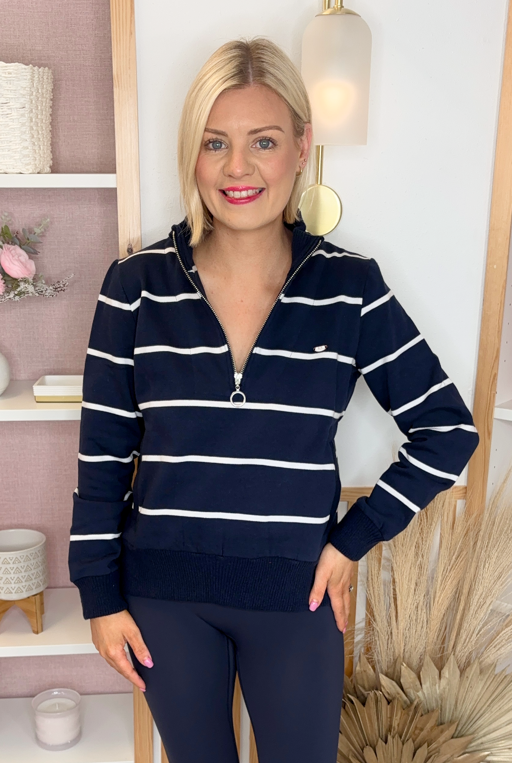 Relax & Renew Molly 1/2 Zip (Navy)