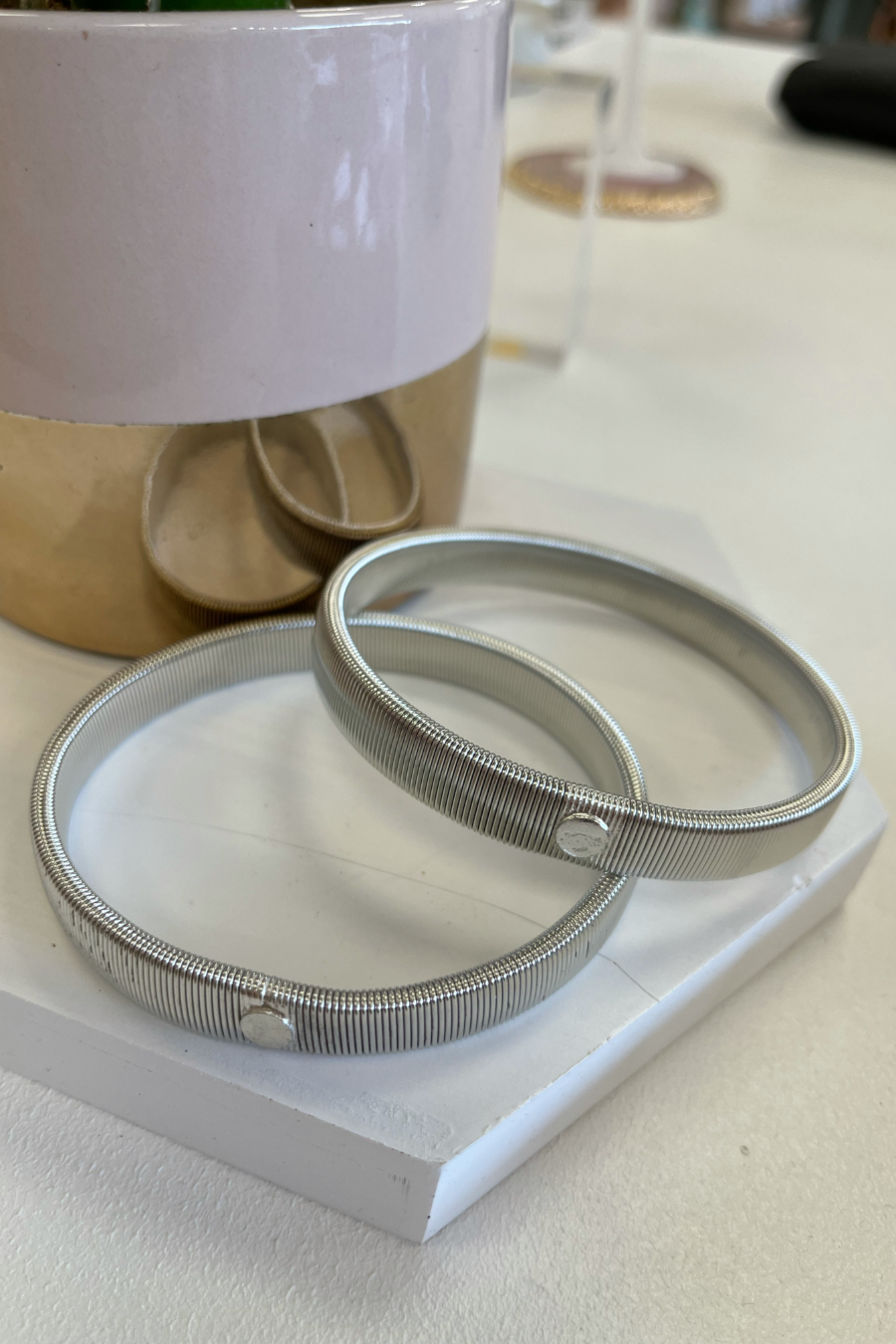 Silver Sleeve Adjustment Garters