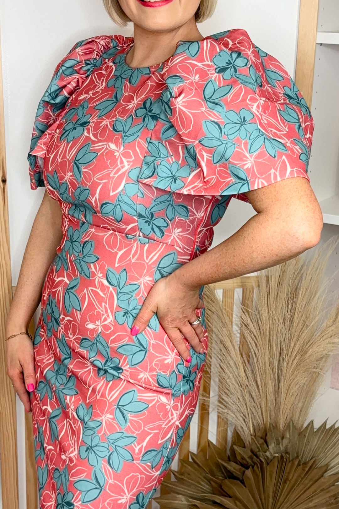 Sorrento Midi Dress (Apricot)