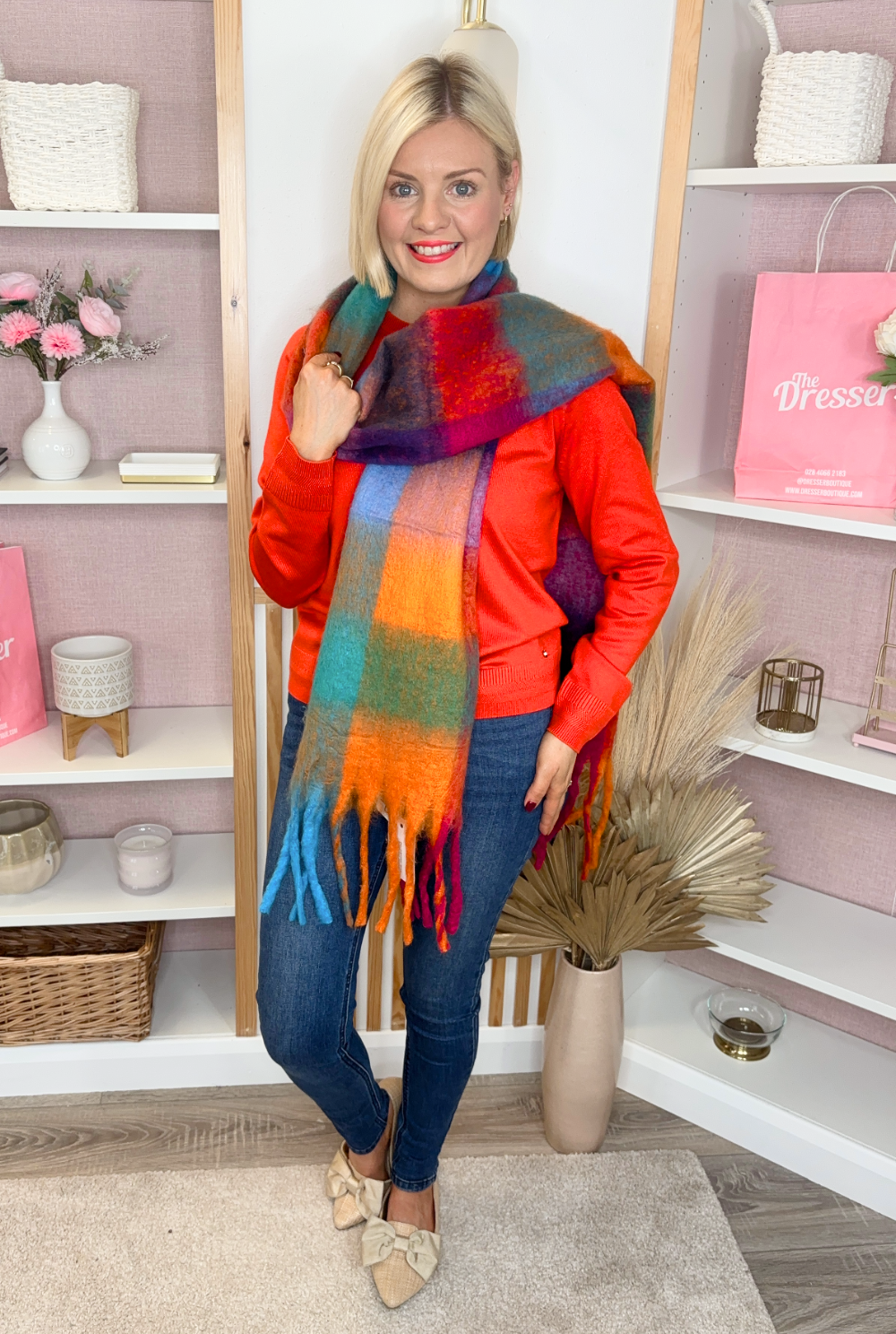 Tasseled Scarf (Multi)