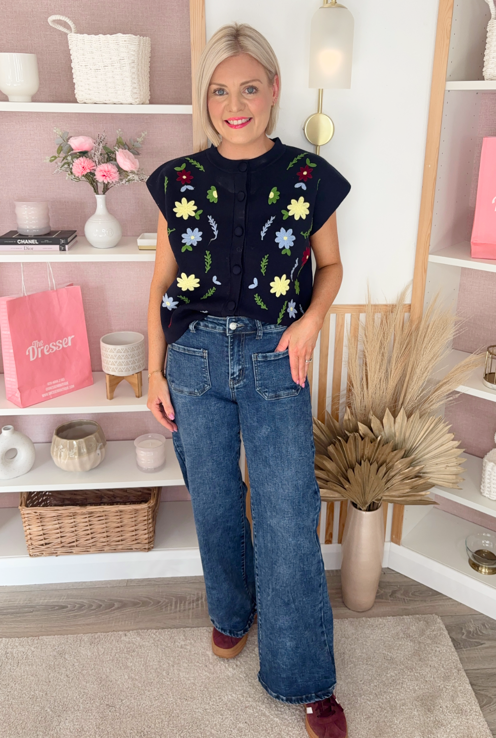 Wide Leg Denim (Mid Wash)