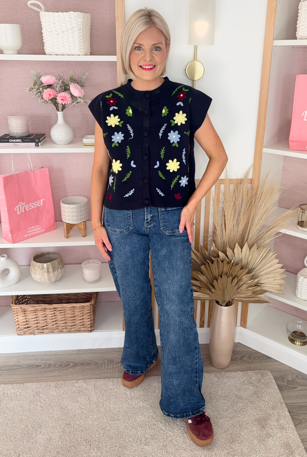 Wide Leg Denim (Mid Wash)